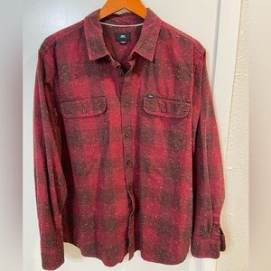 Obey Red Plaid Flannel